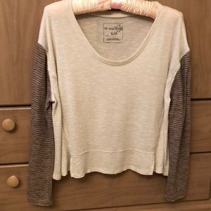 Free People Lightweight Raw Hem Sweater